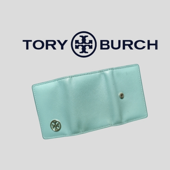 Tory Burch | Mint Robinson Foldable Key Case - Picture 5 of 6